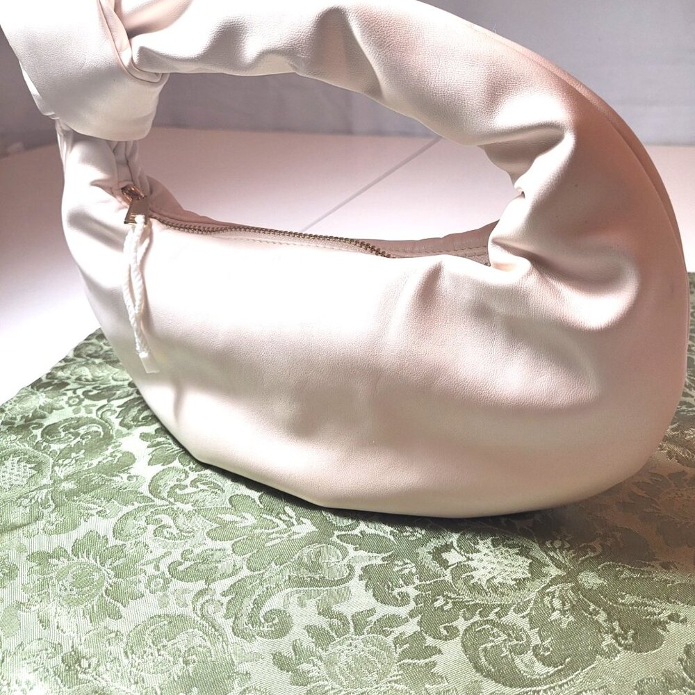 Melie Bianco Brigitte Mini Satchel Ivory Vegan Leather Knot Bag Anthropologie